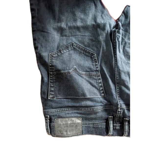 Diesel Jeans Men 36x32 Dark Wash Blue Tepphar Slim Carrot Cotton Denim Modern - Picture 10 of 11